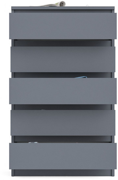 Мори Комод МК700.5, цвет графит, ШхГхВ 70,4х41х114 см.