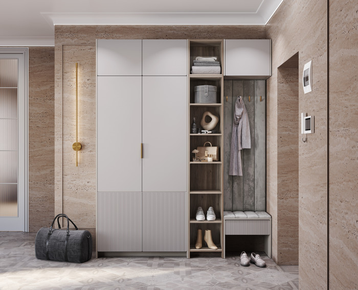 Шкаф навесной "Пандора" ШКН-01, Кашемир/Айриш МФ03