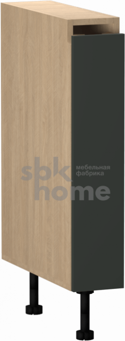 Стол, бутылочница СБ-15, Женева (150*520*870) Дуб Палермо/Зеленый матовый