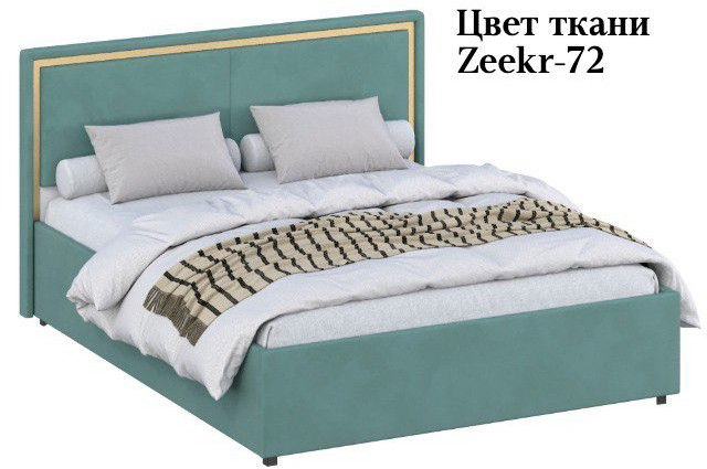 Кровать 160 с настилом из ламелей КР-431-М, Микровелюр-72