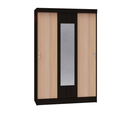 Шкаф-купе, Венге/Дуб молочный