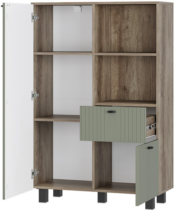 Шкаф Олива ШК-16, Дуб каньон, МФ12