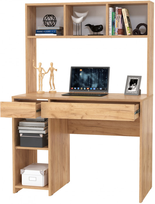 компьютерный стол Комфорт 12.77F, дуб крафт золотой