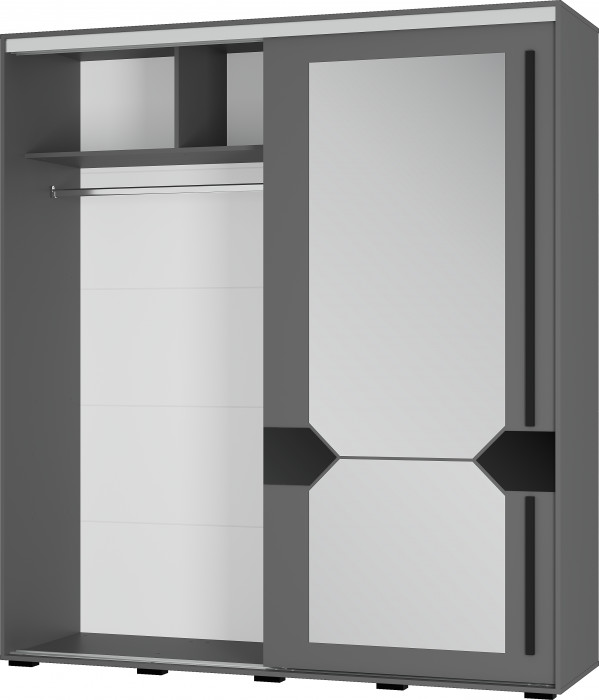 Шкаф-купе "Крафт-9" Графит