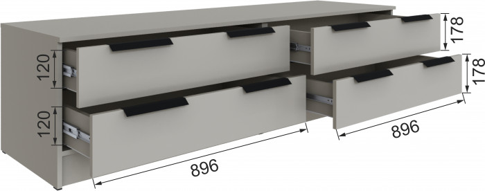 Тумба ТВ Мадрид №1 (1,8), Кашемир