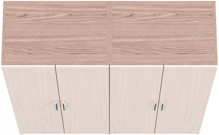 Два Шкафа С-МД-СК9Ш к компьютерному столу С-МД-СК9, ясень шимо светлый/ясень шимо тёмный