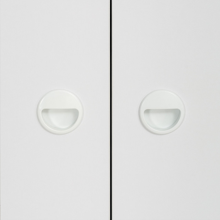 Вуди Компоновка № 27, цвет белый премиум/дуб крафт золотой, ШхГхВ 306х52,7х205 см., универсальная сборка