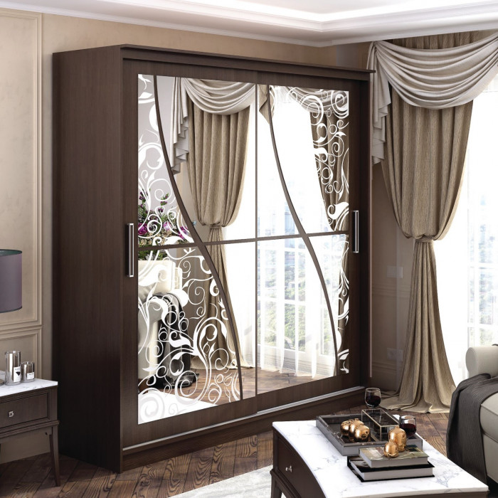 Шкаф-купе Олимп 2 (2000*2200*650) венге/венге