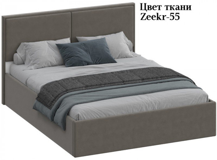 Кровать КР-430-М двуспальная 160, Микровелюр-55