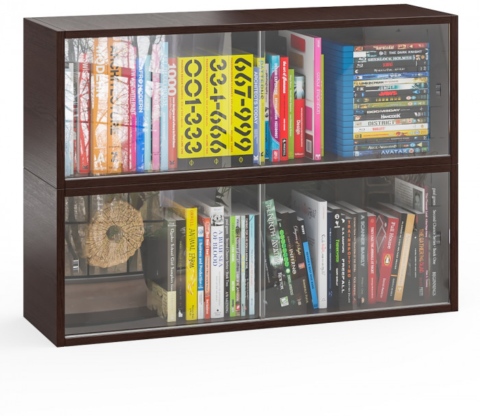 Две полки книжных С-МД-КН01, венге