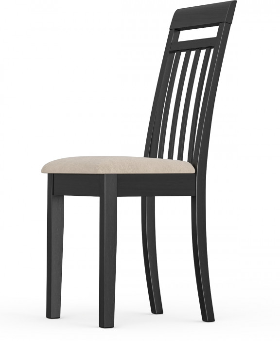 Стул Мебель--24 разборный Гольф-11, цвет венге, обивка ткань велюр капучино 25, ШхГхВ 40х40х100 см., от пола до верха сиденья 47 см.