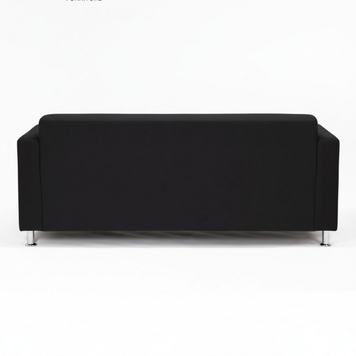 Диван прямой Томи, 180х78х75 см, велюр, черный