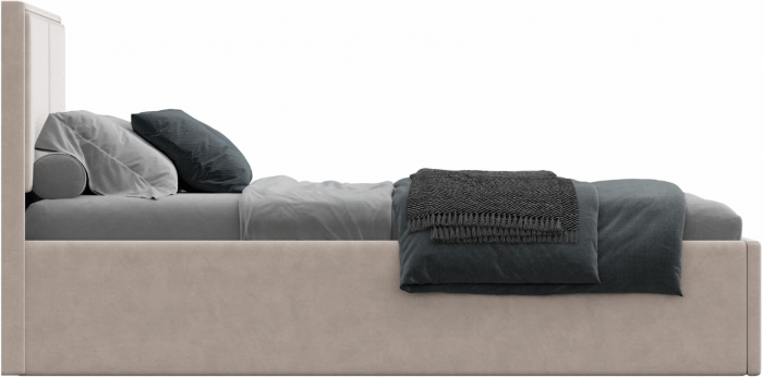 Кровать 120 с ортопед. основанием КР-430-М-12, Микровелюр-3