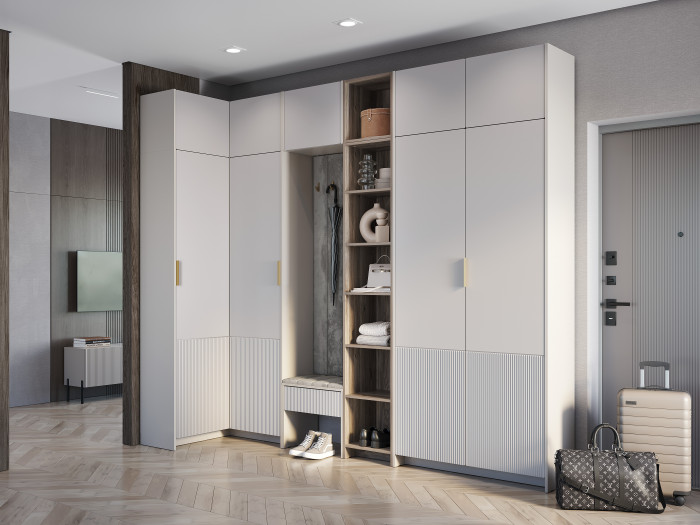 Полка навесная "Пандора" АН-05, Дуб смоки