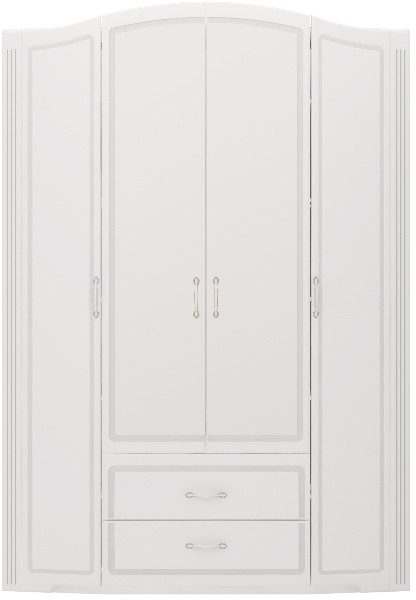 Шкаф для одежды 4-х дверный с ящиками Виктория 02