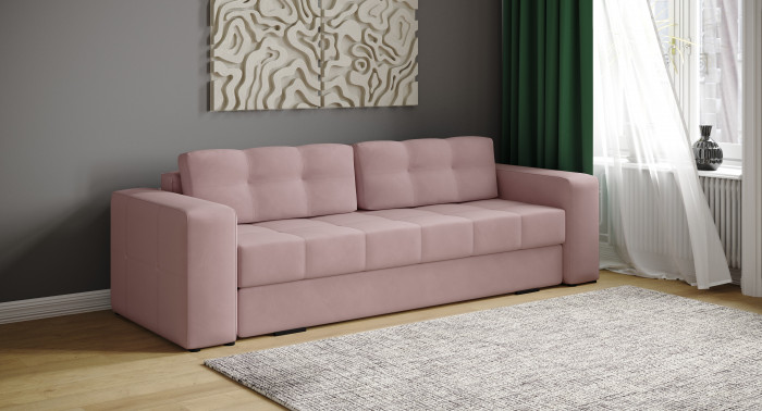 Диван раскладной Верден, пыльная роза