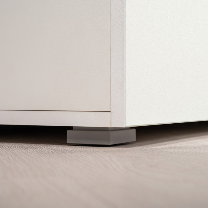 Октава Прихожая 33, белый шагрень/дуб крафт золотой/фасады МДФ белый шагрень