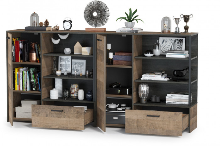 Трувор 13.307.01 Комод + 13.307.01 Комод, дуб гранж песочный/интра