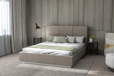 Кровать Соната арт.004 с настилом ЛДСП, 140х200 - Шерлок 932