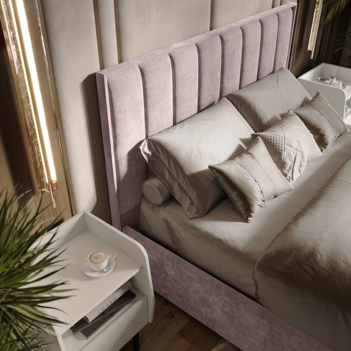 Кровать с подъемным механизмом Мирабель КР-16 (1,6м), Шарли пинк