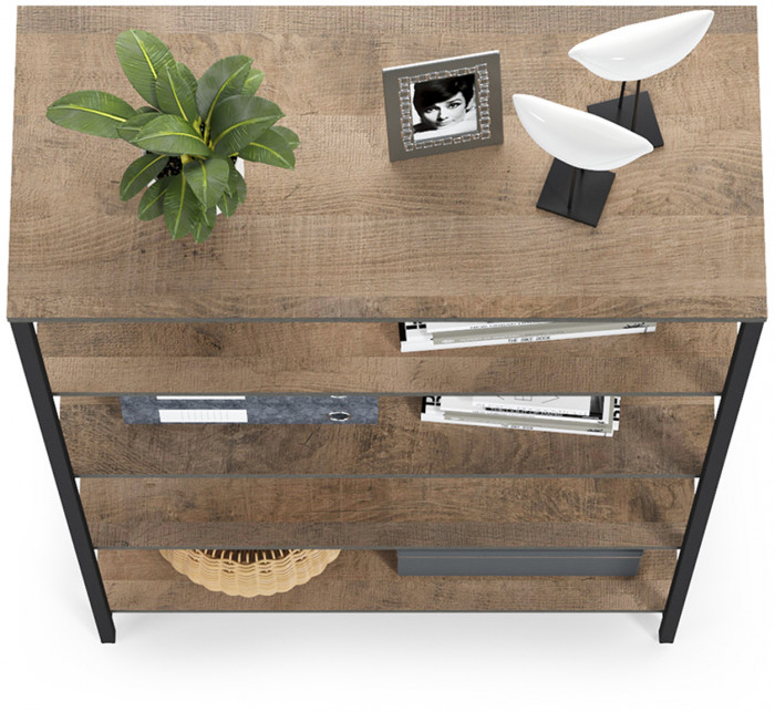 Трувор 13.151.01 Стеллаж, дуб гранж песочный/интра