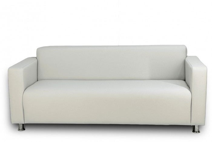 Диван прямой Томи, 160х78х75 см, экокожа белый