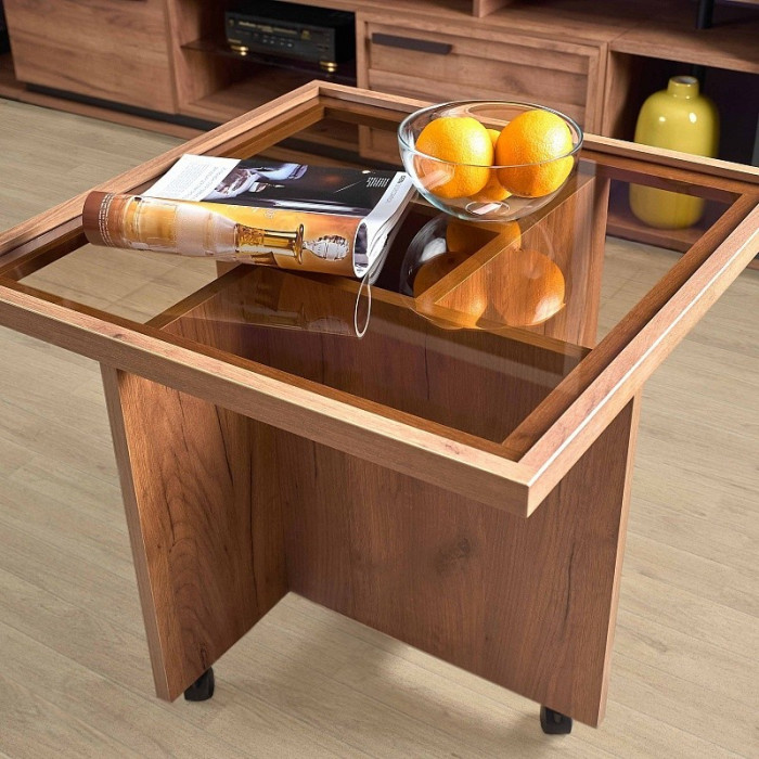 Столик журнальный Nature 16, дуб табачный