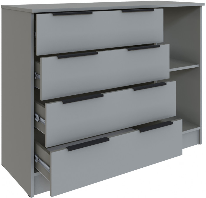 Комод для спальни Мадрид (1,2), Камень серый