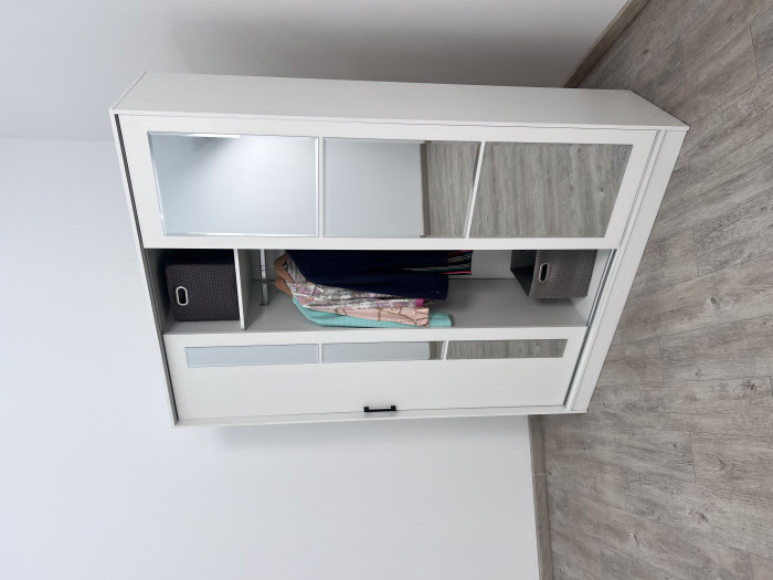 Шкаф-купе Стиль-2 1600, Дуб крафт золотой/Кашемир