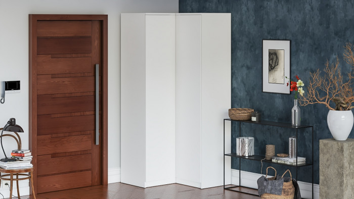 Мори угловой шкаф МШУ960.1, белый