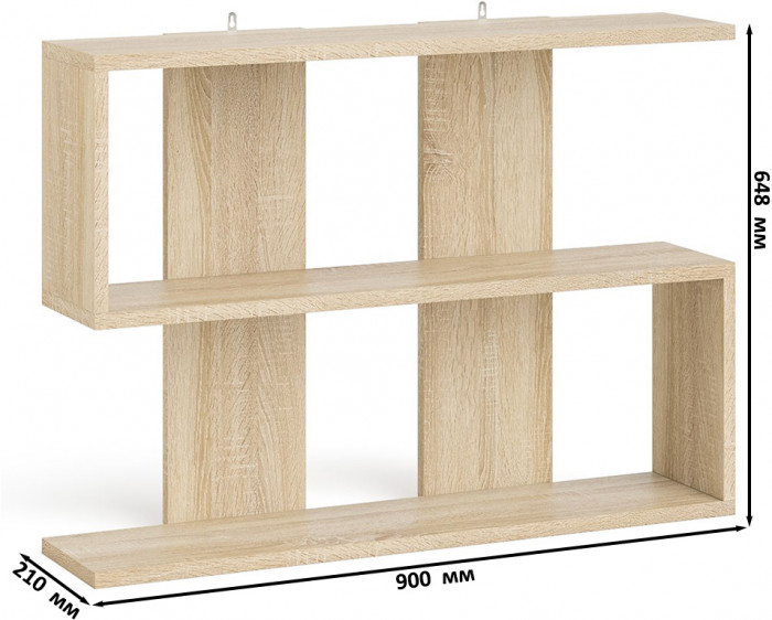 Мори компьютерный стол МС-6 правый + Комод МК800.1 + Полка 900, дуб сонома