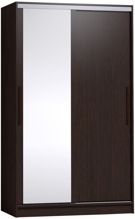 Шкаф-купе с зеркалом Стрике 1200 Венге