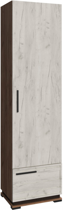 Модена Прихожая, композиция 2, Дуб белый, Венге/Дуб крафт табачный