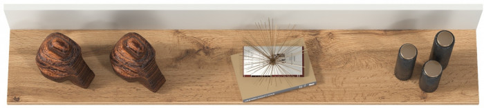 Остин 16.484 Полка, белый шагрень/дуб крафт золотой