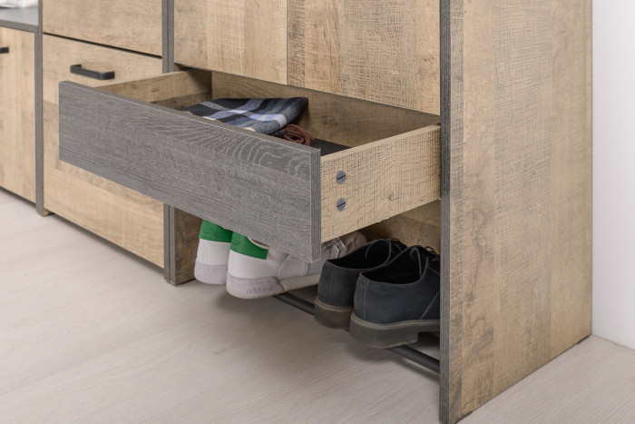 Трувор Прихожая 229, дуб гранж песочный/интра