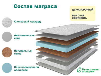 Матрас SLEEP HARD 80х200