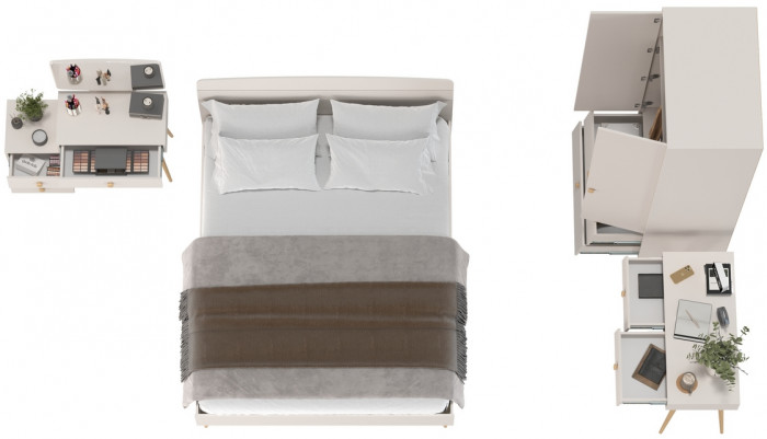 Афина Спальня 08-1600, кашемир серый