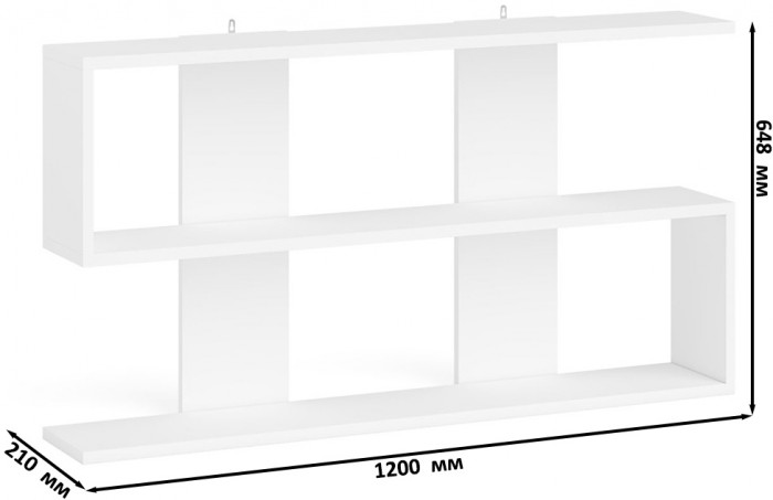 Мори компьютерный стол МС-2 + Пенал МШ400.1 + Полка 1200, белый