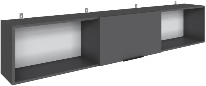 Набор мебели для подростковой "Мадрид", Графит серый