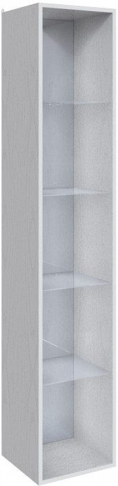 Шкаф навесной Мадрид (0,35), Белый/Ателье светлое