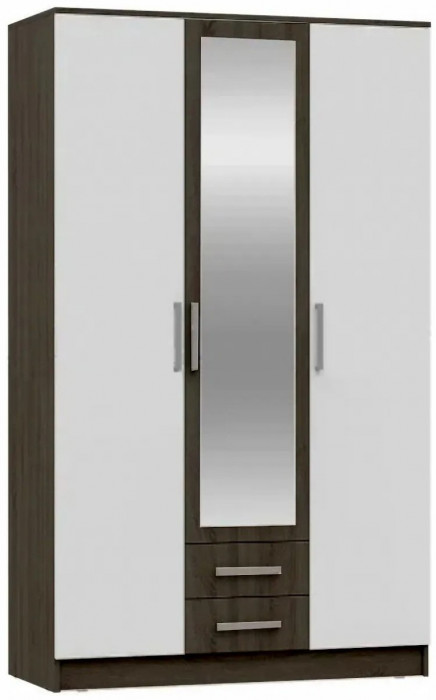 Мартина Шкаф для одежды 3-дверный (Дуб Сонома / белый)