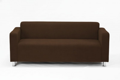 Диван прямой Томи, 200 см, велюр, коричневый