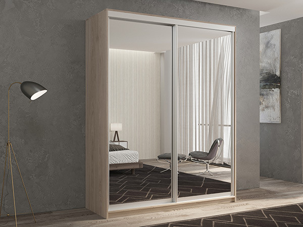 Шкаф-купе Кааппи 1 Кастелло Серый 120х60х230 см