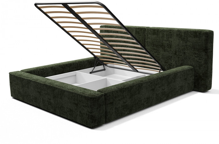 Кровать с подъемным механизмом Релакс КР-20 (1,6м), Зеленый изумруд