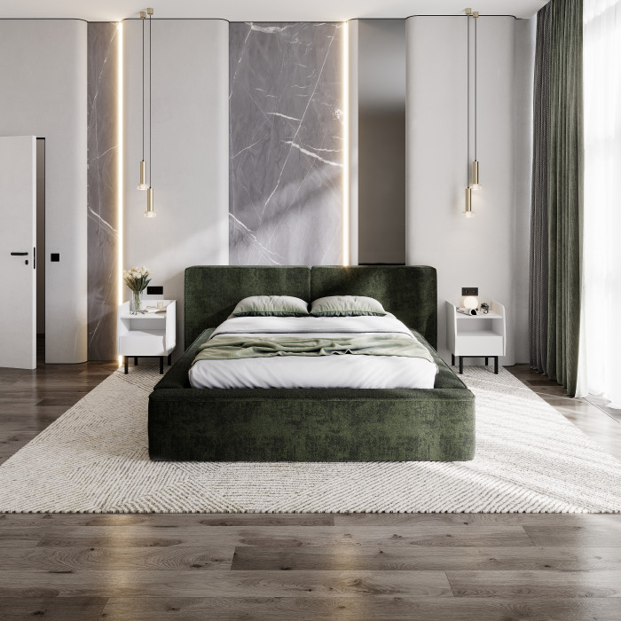 Кровать с подъемным механизмом Релакс КР-20 (1,6м), Зеленый изумруд