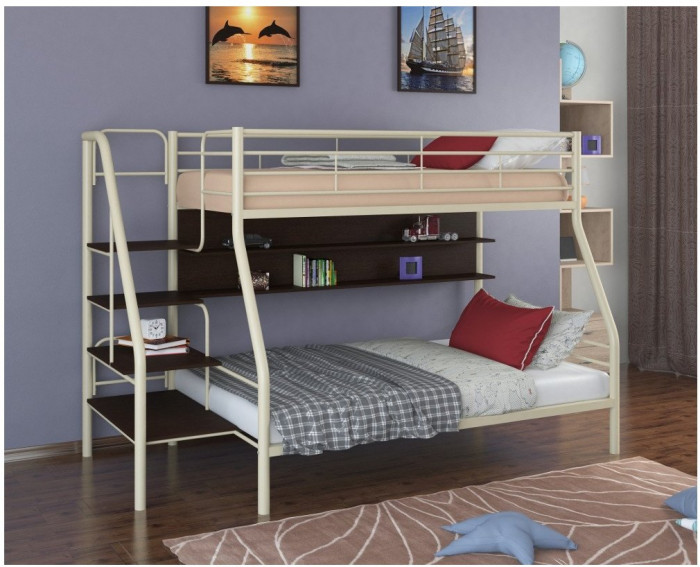 Двухъярусная кровать Толедо-1ПЯ (Коричневый)