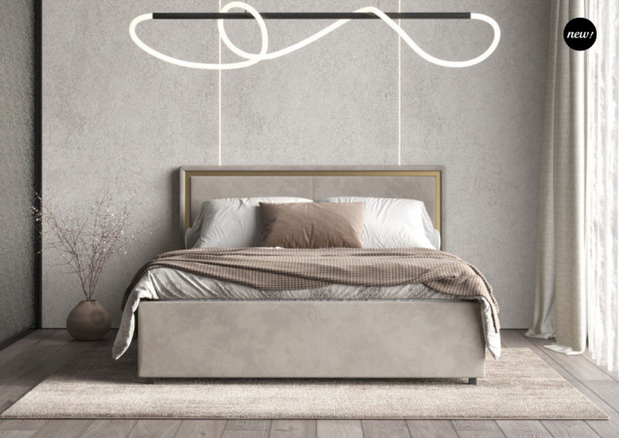 Кровать 160 с ортопед. основанием КР-431-М-16, Микровелюр-47