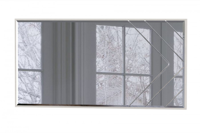 Амели Спальня № 8 Комод 13.106 + Стол туалетный + Зеркало + Шкаф 13.133 + Кровать 11.31 + под. ортопед + Тумбочка, 1600х2000 мм, б/м