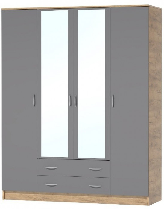 Кэт-7 Шкаф 4 -створчатый (Венге / Белфорт)