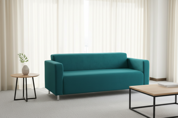 Диван прямой Томи, 160 см, велюр, зеленый